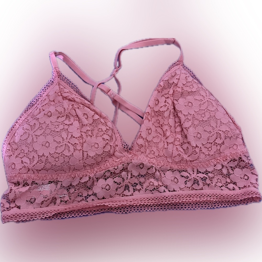 Lace Bralette in Pink Xhiliration - great used condition. Size Medium